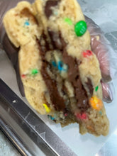 Load image into Gallery viewer, Chocolate M&M Nutella Stuffed Cookie